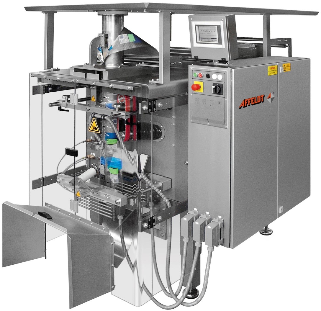 Rendering of the form fill and seal machine AVN E350 P-Pack
